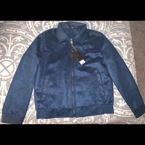 Man Italian leather jacket size M